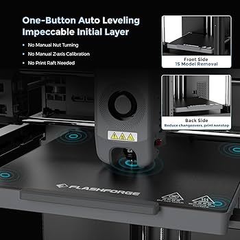 FLASHFORGE Adventurer 5M 3D Printer with Fully Auto Leveling